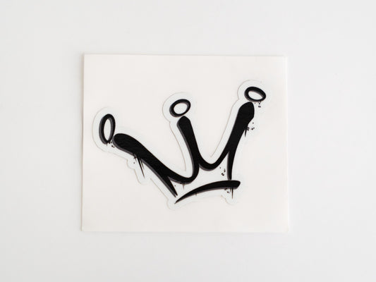 Six Point Graffiti Crown - Sticker for hard hat - Blue Collar