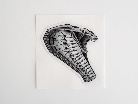 Six Point Snake Head - Sticker for hard hat - Blue Collar Sticker