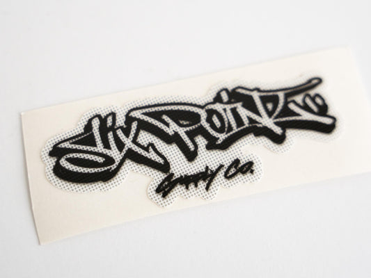 Six Point Graffiti Handstyle - hard hat -Blue Collar Sticker