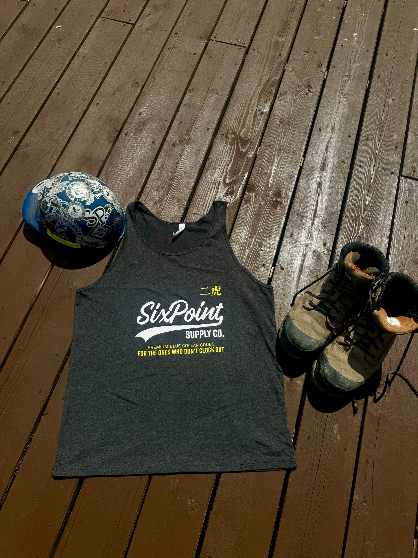 Classic SixPoint Shirt – “For The Ones Who Don’t Clock Out” Blue Collar Tee | Construction | Workwear