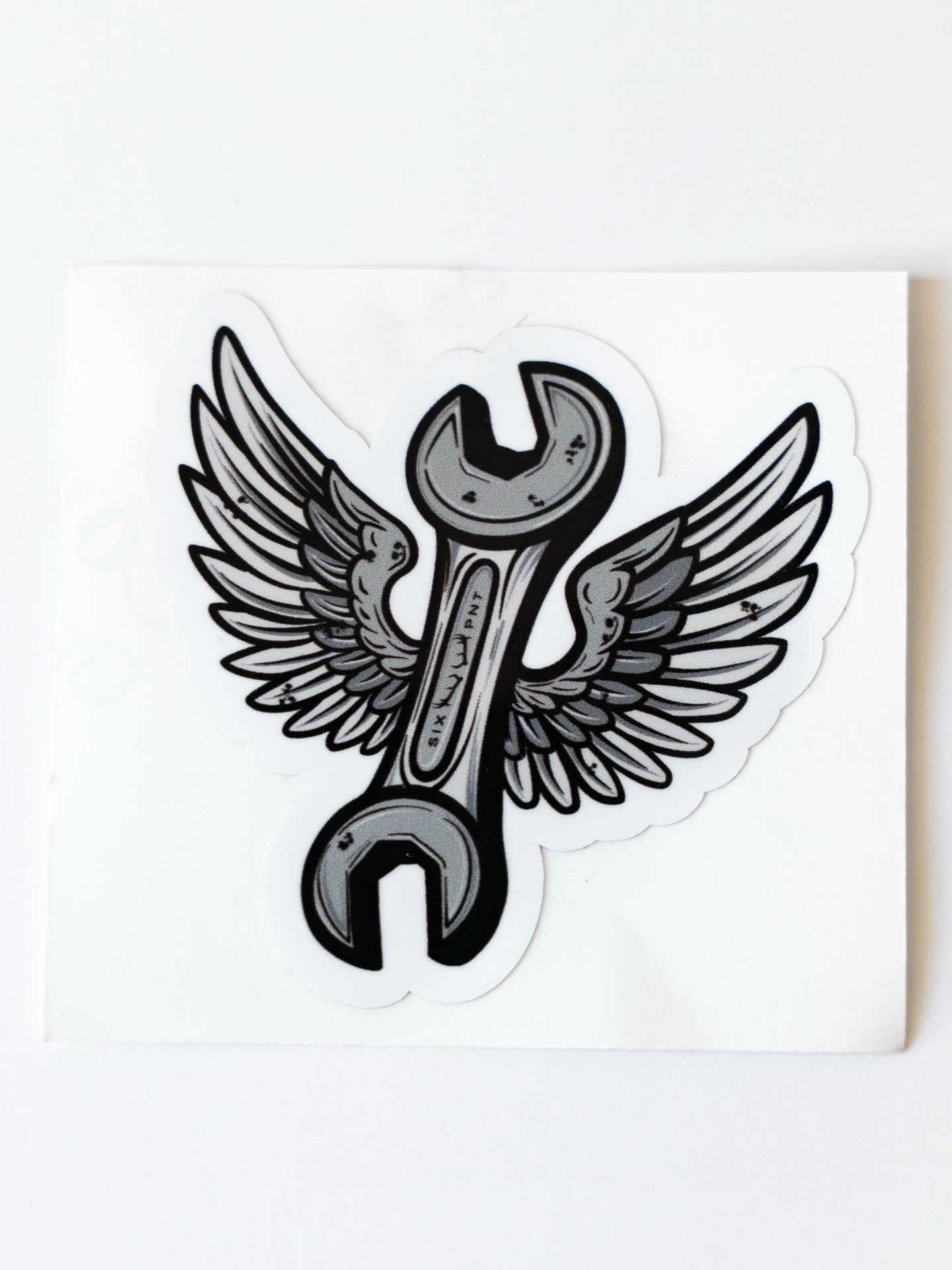 Flying Wrench Sticker