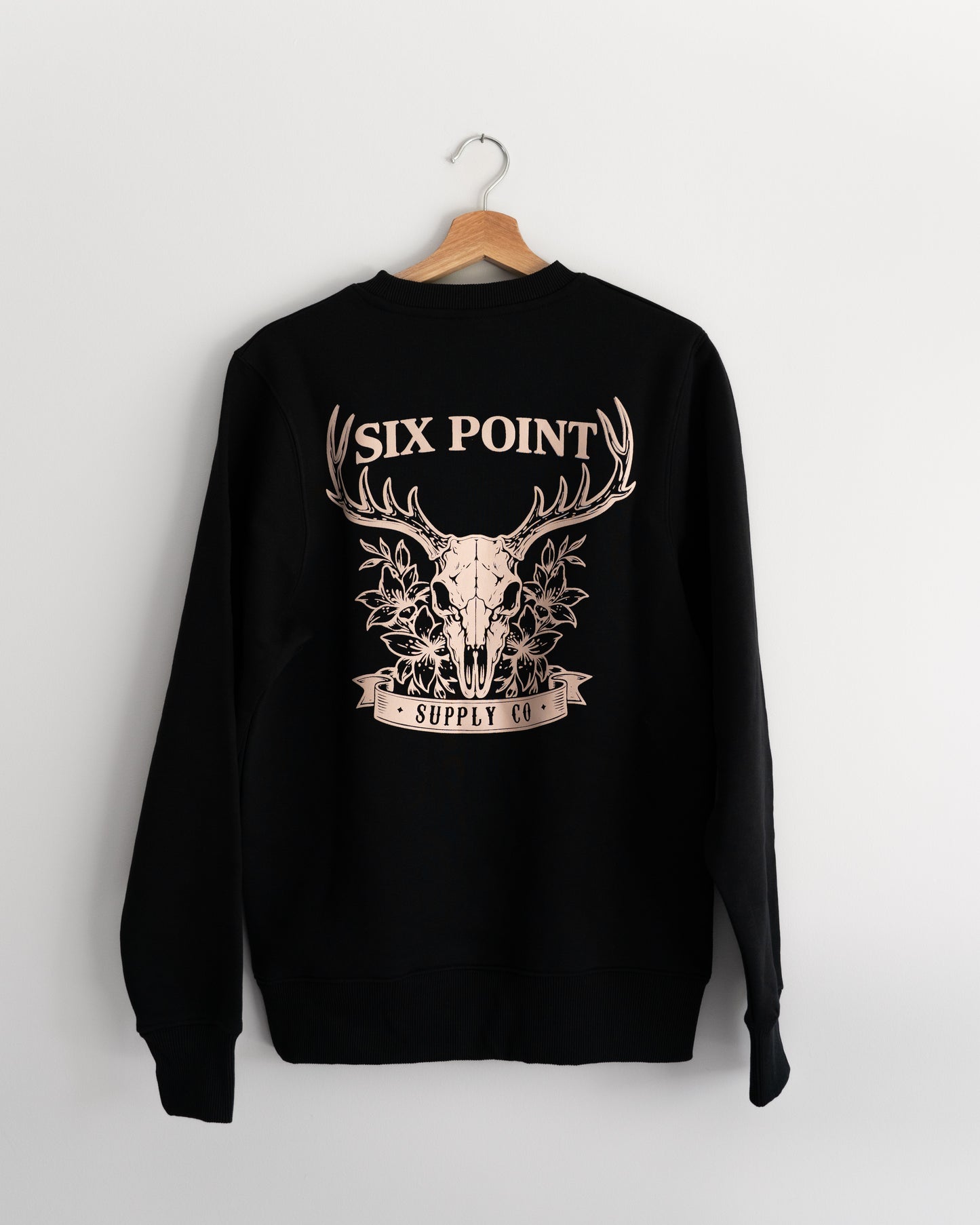 Womens Floral Buck - CREWNECK