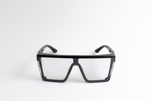 Clears On Black Safety Glasses - PHOTOCHROMIC/CLEAR LENS - BLACK FRAME