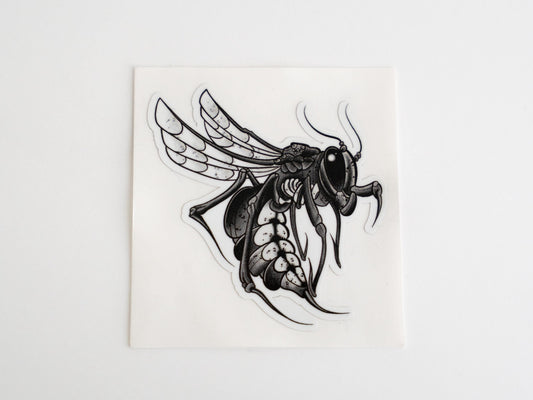 Six Point Hornet - Sticker for hard hat - Blue Collar Sticker