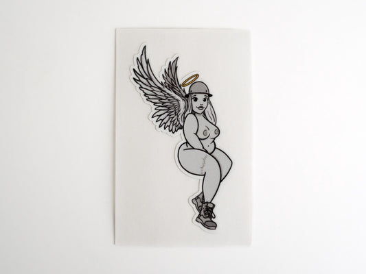 Six Point Angel Sticker for hard hats - Blue Collar