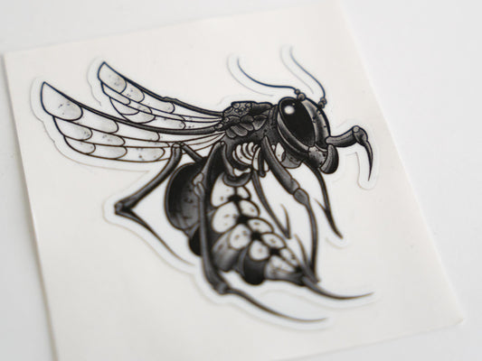 Six Point Hornet - Sticker for hard hat - Blue Collar Sticker