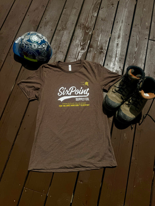 Classic SixPoint Shirt – “For The Ones Who Don’t Clock Out” Blue Collar Tee | Construction | Workwear