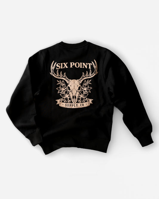 Womens Floral Buck - CREWNECK