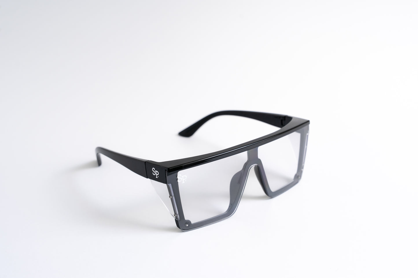 Clears On Black Safety Glasses - PHOTOCHROMIC/CLEAR LENS - BLACK FRAME
