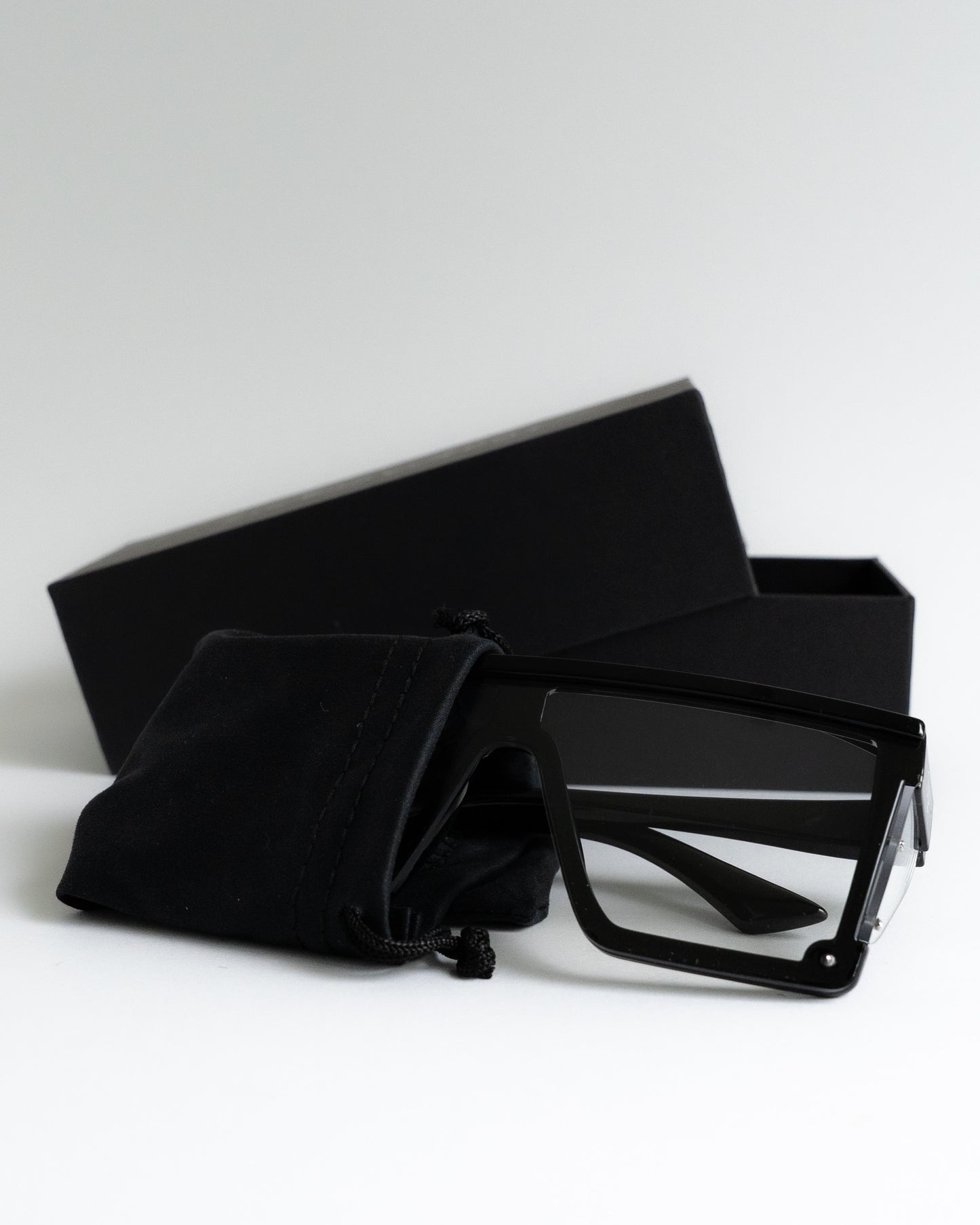 Clears On Black Safety Glasses - PHOTOCHROMIC/CLEAR LENS - BLACK FRAME