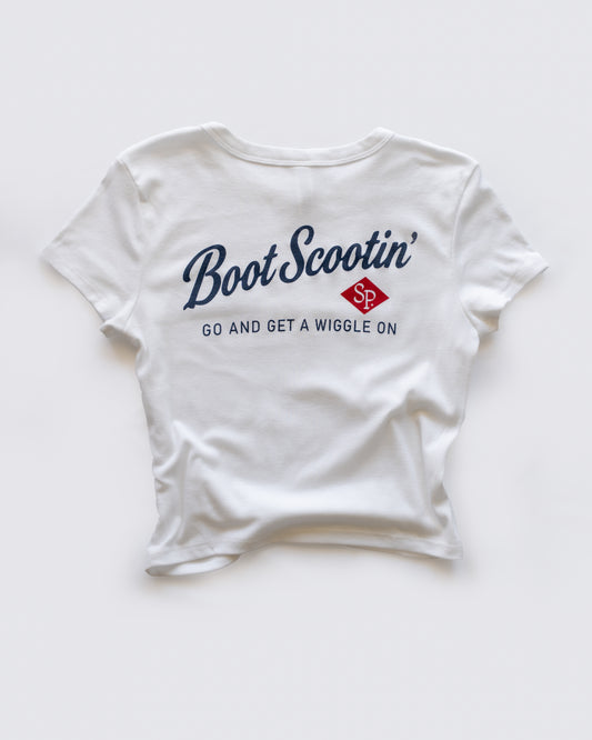 Boot Scootin' - Crop Top (Baby Tee)
